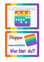Vorschau - Stationenlernen - Pop it - Leseverständnis Wer bist du - sich vorstellen DaZ - Seite 2