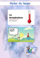 Vorschau - Präsentationen/Tafelbilder - Parler du temps - Das Wetter auf Französisch - Simon Bigagli - Deckblatt