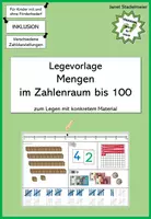 Vorschau - Arbeitsblätter - Legebild Mengen im Zahlenraum 100 - Deckblatt