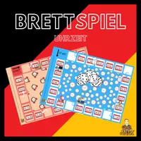 Vorschau - Unterrichtsreihen - Die Uhrzeit lernen - Brettspiel A4 zum Deutsch lernen - Deckblatt