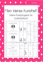 Vorschau - Mal- und Bastelvorlagen - Mein kleines Kunstheft zum selbstständigen arbeiten - Deckblatt