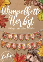 Vorschau - Präsentationen/Tafelbilder - Wimpelkette Herbst - Vorlage zum selber Gestalten - Deckblatt