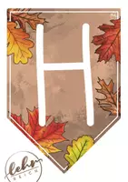 Vorschau - Präsentationen/Tafelbilder - Wimpelkette Herbst - Vorlage zum selber Gestalten - Seite 3