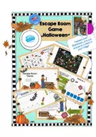 Vorschau - Stationenlernen - Halloween Escape Game / Breakout Room - Deckblatt