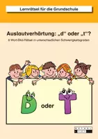 Vorschau - Arbeitsblätter - Materialpaket: Lernrätsel zur Auslautverhärtung - d/t, g/k, b/p - Seite 1