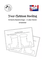 Vorschau - Arbeitsblätter - Your Christmas Stocking - Bastelvorlage (Deu & Eng) - Deckblatt