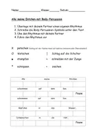 Vorschau - Arbeitsblätter - Alle meine Entchen mit Bodypercussion - Seite 2