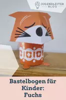 Vorschau - Mal- und Bastelvorlagen - Bastelbogen für Kinder: Fuchs - Deckblatt