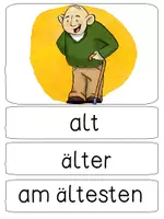 Vorschau - Arbeitsblätter - Adjektive steigern - Tafelmaterial plus Arbeitsblätter - Seite 1