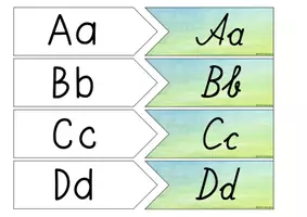 Vorschau - Merkblätter - Buchstabenpuzzle: Schreibschrift-Druckschrift - Seite 2