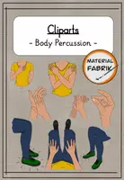 Vorschau - selbst erstellte Cliparts/Grafiken - Handgemalte Cliparts zum Thema "Body Percussion" - Deckblatt