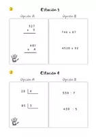 Vista previa - Unidades / Secuencias / Situaciones de Aprendizaje - Estaciones multiniveladas 2 - Operaciones matemáticas 3º y 4º - página 2