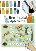 Vorschau - Spiele - Brettspiel (Leiterspiel) zum Thema Apfelernte - Deckblatt