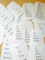 Vorschau - Fördermaterial/Inklusion - Stufenwörter mit -v- - Deckblatt