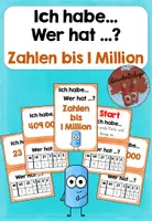 Vorschau - Spiele - Ich habe ... Wer hat ...? Lesespiel Zahlen bis 1 Million - Deckblatt
