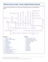 Vorschau - Spiele - What Do You Do for a Living? - German / English Vocabulary Crossword (KEY included) - Seite 2