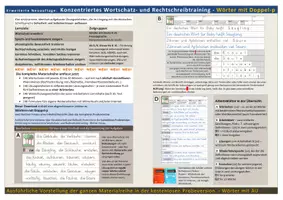 Vorschau - Arbeitsblätter - Konzentriertes Wortschatz- und Rechtschreibtraining - Wörter mit Doppel-p - Seite 1