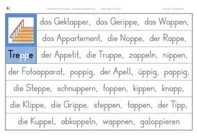 Vorschau - Arbeitsblätter - Konzentriertes Wortschatz- und Rechtschreibtraining - Wörter mit Doppel-p - Seite 2