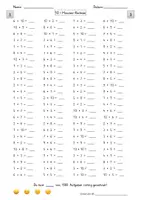 Vorschau - Arbeitsblätter - 10-Minuten-rechnen - 100 Aufgaben - Multiplikation - dreifach differenziert - Seite 2