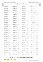 Vorschau - Arbeitsblätter - 10-Minuten-rechnen - 100 Aufgaben - Multiplikation - dreifach differenziert - Seite 3