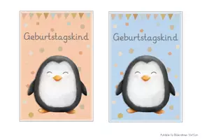 Vorschau - Bildkarten - Pinguinklasse Geburtstagsschilder - Seite 2