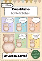 Vorschau - Bildkarten - Eulenklasse 30 Lobkärtchen - Deckblatt