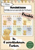 Vorschau - Bildkarten - Hundeklasse Willkommenskärtchen - Deckblatt