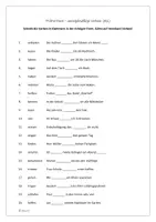 Vorschau - Arbeitsblätter - Präteritum unregelmäßiger Verben A2 (mit Lösung) - Deckblatt