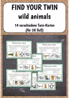 Vorschau - Spiele - Find your twin wild animals - Deckblatt