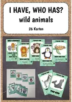 Vorschau - Spiele - I have who has wild animals - Deckblatt