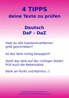 Vorschau - Poster - Wandposter mit Merkblättern zur Rechtschreibung Deutsch-DaF-DaZ in der Grundschule und Sekundarstufe - Deckblatt
