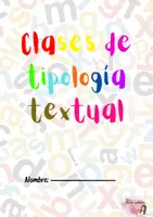 Vista previa - Hojas de trabajo - TIPOLOGÍA TEXTUAL - Portada