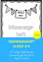 Vorschau - Unterrichtsreihen - Erinnerungsheft Klasse 3-4 - Deckblatt
