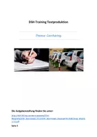 Vorschau - Arbeitsblätter - DSH-Textproduktion Musterlösung (Thema: Carsharing) - Deckblatt
