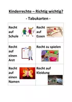 Vorschau - Arbeitsblätter - Kinderrechte - Deckblatt
