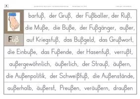 Vorschau - Arbeitsblätter - Konzentriertes Wortschatz- und Rechtschreibtraining - Wörter mit u und ß - Seite 2