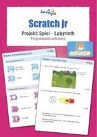 Vorschau - Arbeitsblätter - Scratch jr - Projekt: Labyrinth-Spiel - Deckblatt