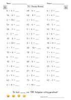 Vorschau - Arbeitsblätter - 10-Minuten-Rechnen - 100 Aufgaben - Multiplikation und Division - dreifach differenziert - Seite 3