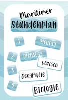 Vorschau - Poster - Maritimer Stundenplan - Deckblatt