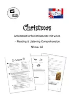 Vorschau - Stundenentwürfe - Christmas - Unterrichtsstunde zu Weihnachtstraditionen UK - Deckblatt