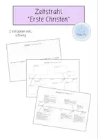 Vorschau - Arbeitsblätter - Zeitstrahl - Erste Christen (Entwicklung des Christentums) - Deckblatt