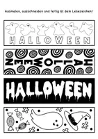Vorschau - Arbeitsblätter - 9x Kunst- und Bastelideen für Halloween - Kunst Materialpaket - Seite 1