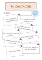 Vorschau - Aufgabenkarten - Persönliche Ziele/ Klassenziele - Deckblatt