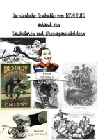 Vorschau - Unterrichtsreihen - Unterrichtsreihe: Deutsche Geschichte von 1890-1919 durch Karikaturen und Propagandamaterial (mit EWH) - Deckblatt