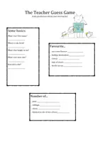Vorschau - Arbeitsblätter - The Teacher Guess Game - Kennenlernen der neuen Lehrkraft - Seite 3
