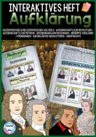 Vorschau - Unterrichtsreihen - Die Aufklärung & aufgeklärter Absolutismus - Interaktives Heft | + wissenschaftliche Revolution & wissenschaftliche Methode - Deckblatt