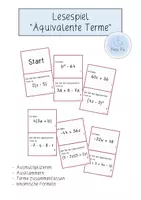 Vorschau - Spiele - Lesespiel "Äquivalente Terme" - Deckblatt