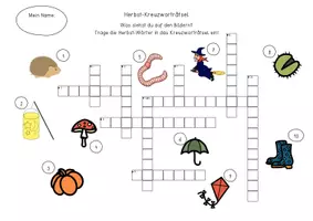 Vorschau - Arbeitsblätter - Herbst Arbeitsblätter / Deutschunterricht / Materialpaket - Homeschooling geeignet - Seite 1