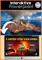 Vorschau - Stundenentwürfe - Interaktive PowerPoint Naturkatastrophen - Vulkane, Erdbeben, Tsunami, Stürme, Lawinen Hochwasser | Sofort einsetzbar - Seite 1