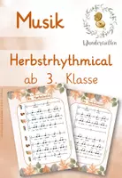 Vorschau - Arbeitsblätter - Differenziertes Rhythmical - "Im Herbstwald" - Deckblatt
